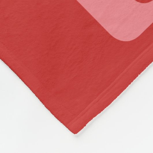 Aangepaste foto liefde sjabloon fleece deken (Hoek)