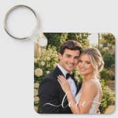 Aangepaste Foto Liefde Sleutelhanger voor Koppels  (Voorkant)