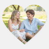 Aangepaste foto-liefde Unieke hartvormige moderne Hart Sticker (Voorkant)
