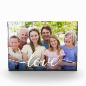 Aangepaste foto-liefdesscript grootouderfamilie fotoblokken (Voorkant)