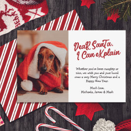 Aangepaste foto Lieve Sinterklaas, ik kan het uitl Feestdagenkaart