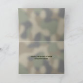 Aangepaste foto Lijst Camouflage Militaire Vakanti Feestdagen Kaart (Binnen)