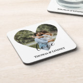 Aangepaste foto-Lijst Moderne kalligrafie Bier Onderzetter (Linkerzijde)