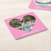 Aangepaste foto-Lijst Moderne kalligrafie Kartonnen Onderzetters (Schuin)