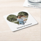 Aangepaste foto-Lijst Moderne kalligrafie Kartonnen Onderzetters (Schuin)