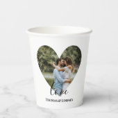 Aangepaste foto-Lijst Moderne kalligrafie Papieren Bekers (Achterkant)