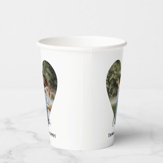 Aangepaste foto-Lijst Moderne kalligrafie Papieren Bekers (Rechts)