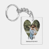 Aangepaste foto-Lijst Moderne kalligrafie Sleutelhanger (Voorkant Links)