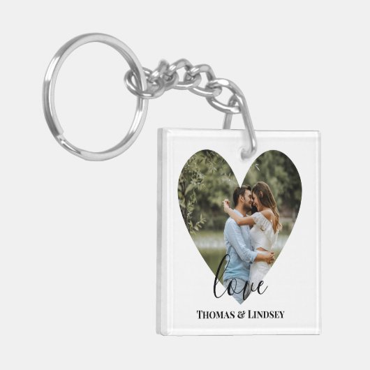 Aangepaste foto-Lijst Moderne kalligrafie Sleutelhanger (Voorkant Links)