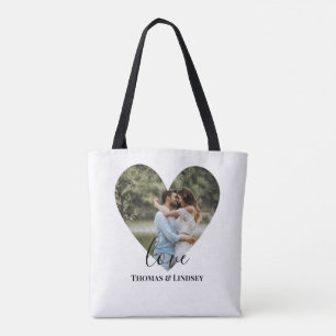 Aangepaste foto-Lijst Moderne kalligrafie Tote Bag