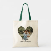 Aangepaste foto-Lijst Moderne kalligrafie Tote Bag (Achterkant)