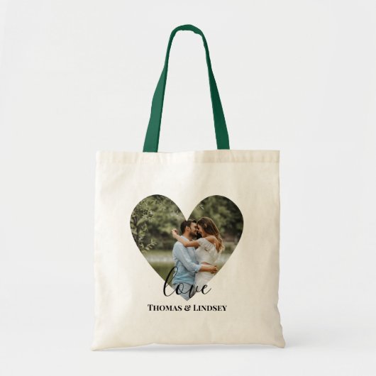 Aangepaste foto-Lijst Moderne kalligrafie Tote Bag (Voorkant)
