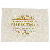 Aangepaste foto Lijst Vrolijk kerstfeest & Nieuwja Groot Cadeauzakje (Achterkant)