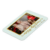 Aangepaste foto Lijst Vrolijk kerstfeest & Nieuwja Magneet (Linkerzijde)