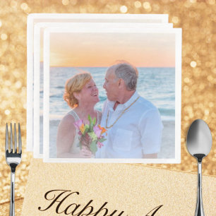 Aangepaste foto-Logo Art Slogan Standard Servet