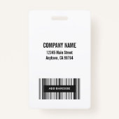 Aangepaste Foto Logo Barcode Gold Leopard Print Badge (Achterkant)