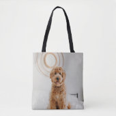 Aangepaste foto logo dagelijkse carry cadeau tote bag (Voorkant)