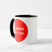 Aangepaste foto & logo  | Gepersonaliseerd Mok (Voorkant links)