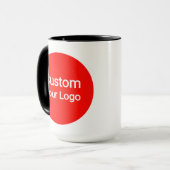 Aangepaste foto & logo  | Gepersonaliseerd Mok (Voorkant links)