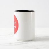 Aangepaste foto & logo | Gepersonaliseerd Tweekleurige Koffiemok (Center)