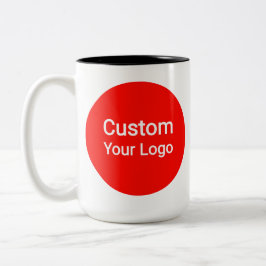Aangepaste foto & logo  | Gepersonaliseerd Tweekleurige Koffiemok