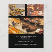Aangepaste foto Logo Grote opening Bakkerij Zwart Flyer (Achterkant)