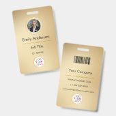 Aangepaste Foto Logo ID Badge voor Zakelijke Medew (Voor- en achterkant)