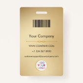 Aangepaste Foto Logo ID Badge voor Zakelijke Medew (Achterkant)