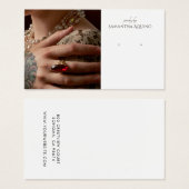 Aangepaste foto-Logo-juwelier die DisplayCard verd Visitekaartje (Voorkant /achterkant)