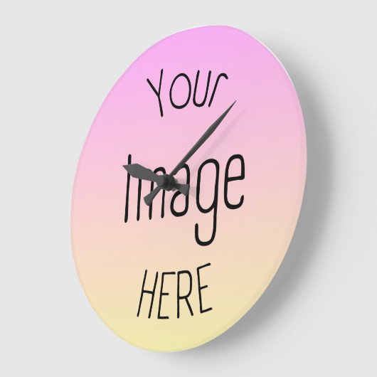 Aangepaste foto & Logo-klokken – gepersonaliseerd Grote Klok (Hoek)
