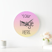 Aangepaste foto & Logo-klokken – gepersonaliseerd Grote Klok (Huis)