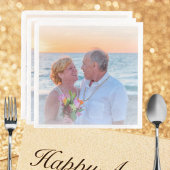 Aangepaste foto logo kunst slogan Standaard Servet