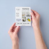 Aangepaste foto logo moderne zakelijke marketing flyer (Hand)