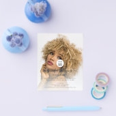 Aangepaste foto-Logo promotioneel modern zwart Flyer (Enkel)