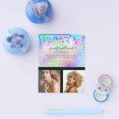 Aangepaste foto logo promotionele holografische dr flyer (Enkel)