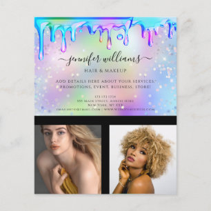 Aangepaste foto logo promotionele holografische dr flyer