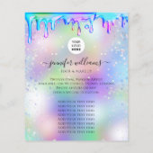 Aangepaste foto Logo Promotionele Holografische Dr Flyer (Achterkant)