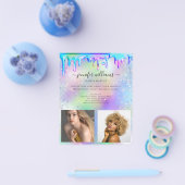 Aangepaste foto Logo Promotionele Holografische Dr Flyer (Enkel)