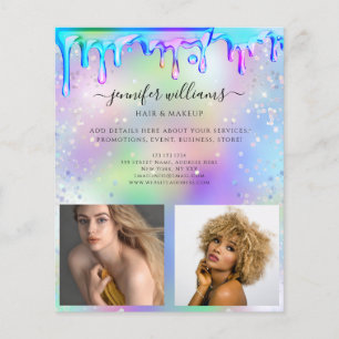 Aangepaste foto Logo Promotionele Holografische Dr Flyer
