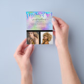 Aangepaste foto-Logo promotionele holografische sc Flyer (Hand)