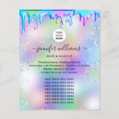 Aangepaste foto-Logo promotionele holografische sc Flyer (Achterkant)