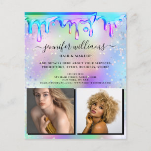 Aangepaste foto-Logo promotionele holografische sc Flyer