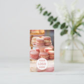 Aangepaste Foto Logo QR Code Bakery Visitekaartje (Staand voorkant)