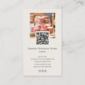 Aangepaste foto logo QR-code bakkerij Visitekaartje (Achterkant)