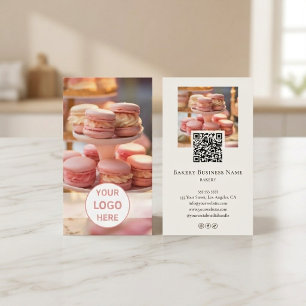 Aangepaste foto logo QR-code bakkerij Visitekaartje