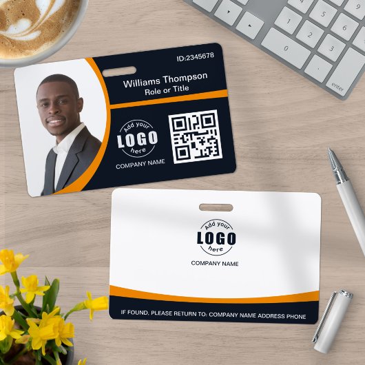 Aangepaste Foto Logo QR Code Medewerker Corporate Badge