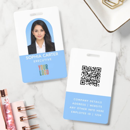 Aangepaste foto logo QR-code personeelskaart ID-ba Badge (Kantoor)