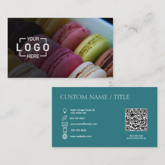 Aangepaste Foto Logo QR code Visitekaartje