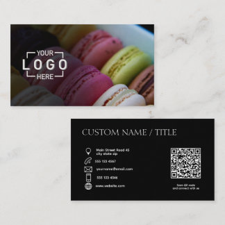 Aangepaste Foto Logo QR code Visitekaartje