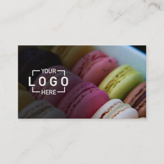 Aangepaste Foto Logo QR code Visitekaartje (Voorkant)